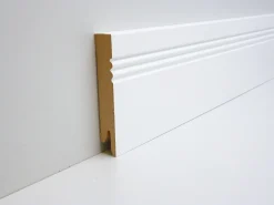 B.S. Bauprogramm Sockelleiste modern 250 cm 80 x 14 mm Blütenweiß