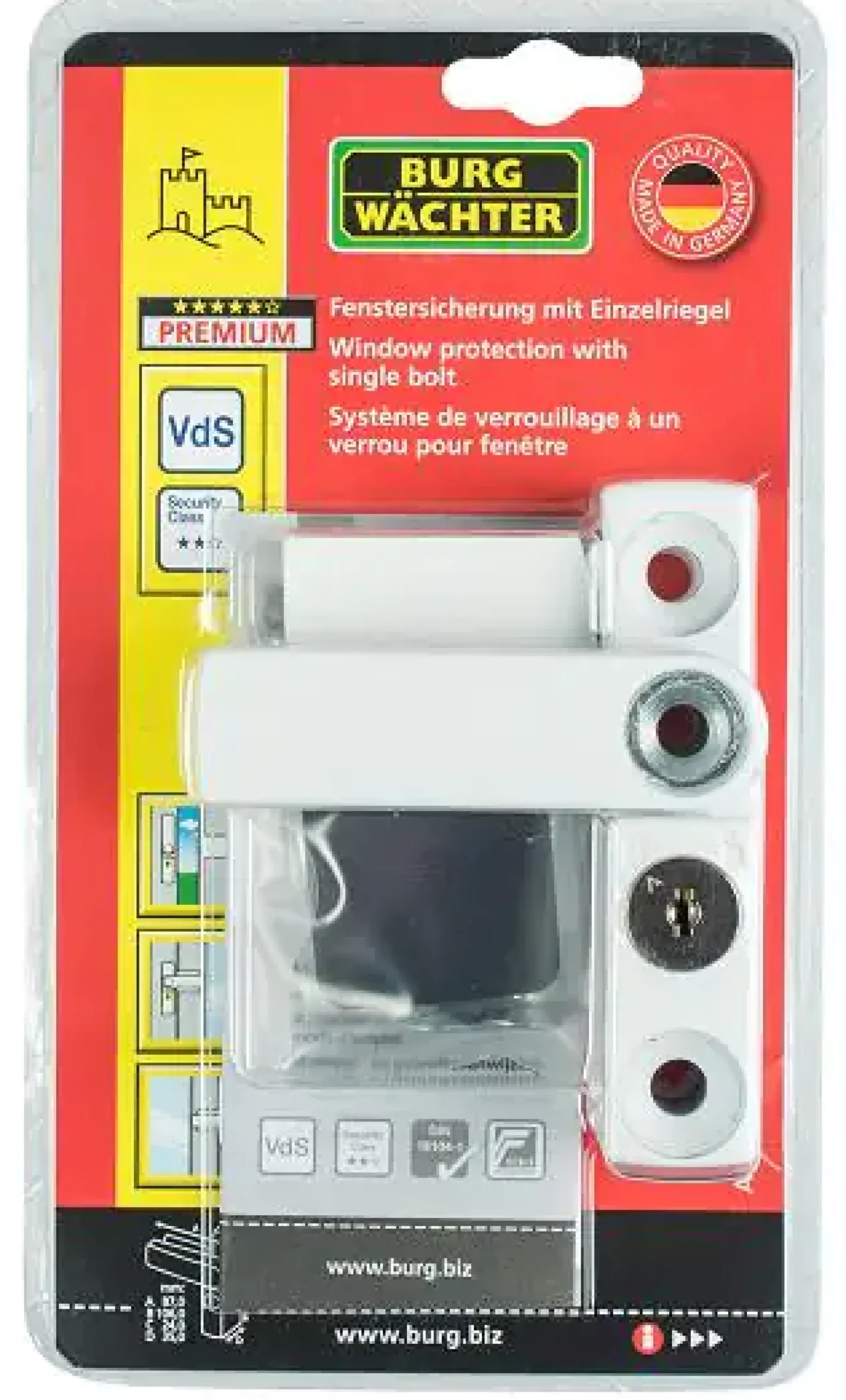 Burg Wächter Fenstersicherung WS 11 weiß