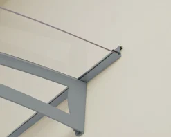 Canopia Vordach Aquila 1500 Hellgrau Alu 151 x 92 cm