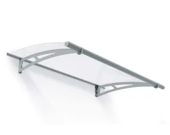 Canopia Vordach Aquila 1500 Hellgrau Alu 151 x 92 cm