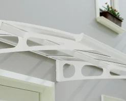 Canopia Vordach Bordeaux 8920 Weiss Alu 892 x 139 cm
