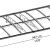 Canopia Vordach Bordeaux 447 x 139 cm weiß