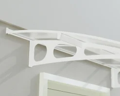 Canopia Vordach Bordeaux 447 x 139 cm weiß