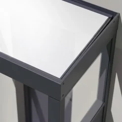 Canopia Vordach Sophia 215 x 95 cm Opal grau + Seitenteil