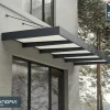 Canopia Vordach Sophia XL 5000 Grau Alu 471 x 140 cm