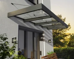Canopia Vordach Sophia XL 4000 Grau Alu 379 x 140 cm