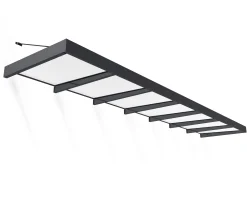 Canopia Vordach Sophia XL 7000 Grau Alu 660 x 140 cm