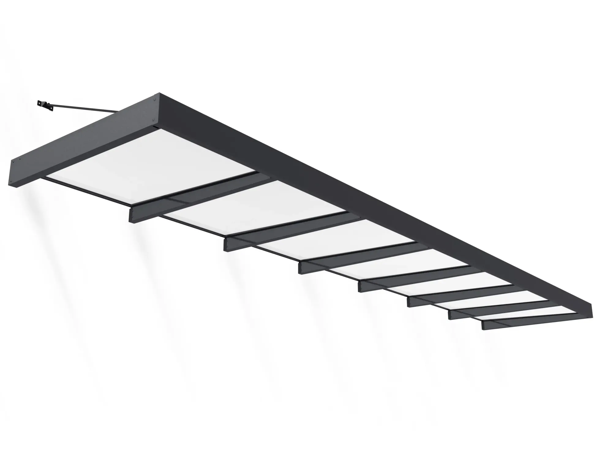 Canopia Vordach Sophia XL 7000 Grau Alu 660 x 140 cm