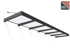 Canopia Vordach Sophia XL 6000 Grau Alu 565 x 140 cm