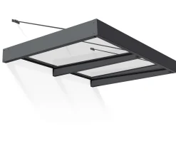Canopia Vordach Sophia XL 2000 Grau Alu 192 x 140 cm