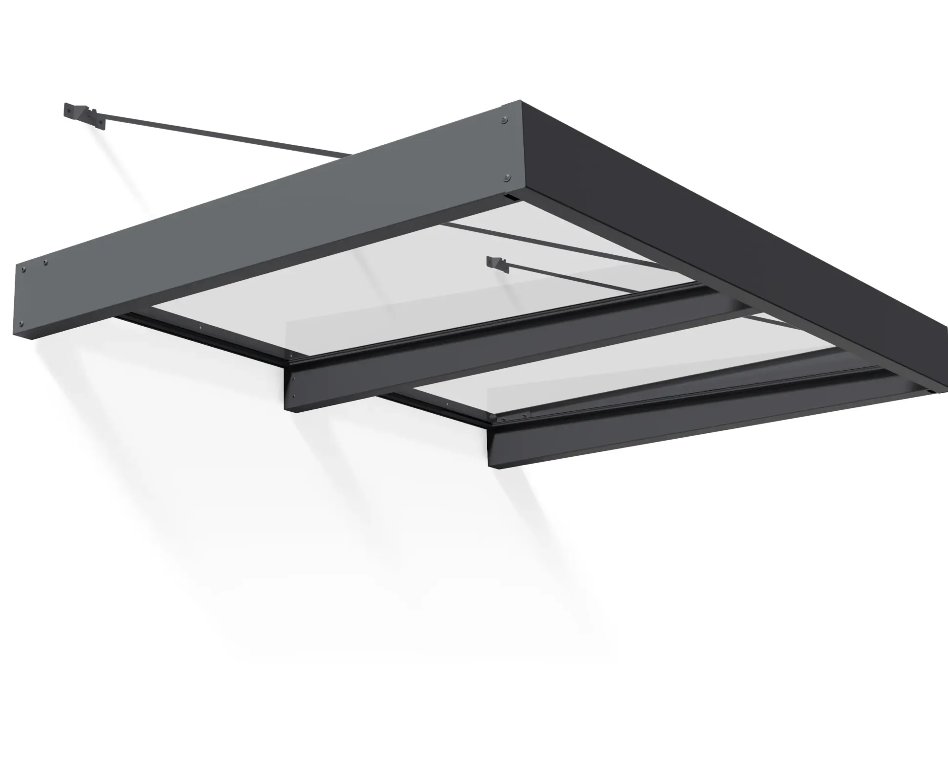 Canopia Vordach Sophia XL 2000 Grau Alu 192 x 140 cm