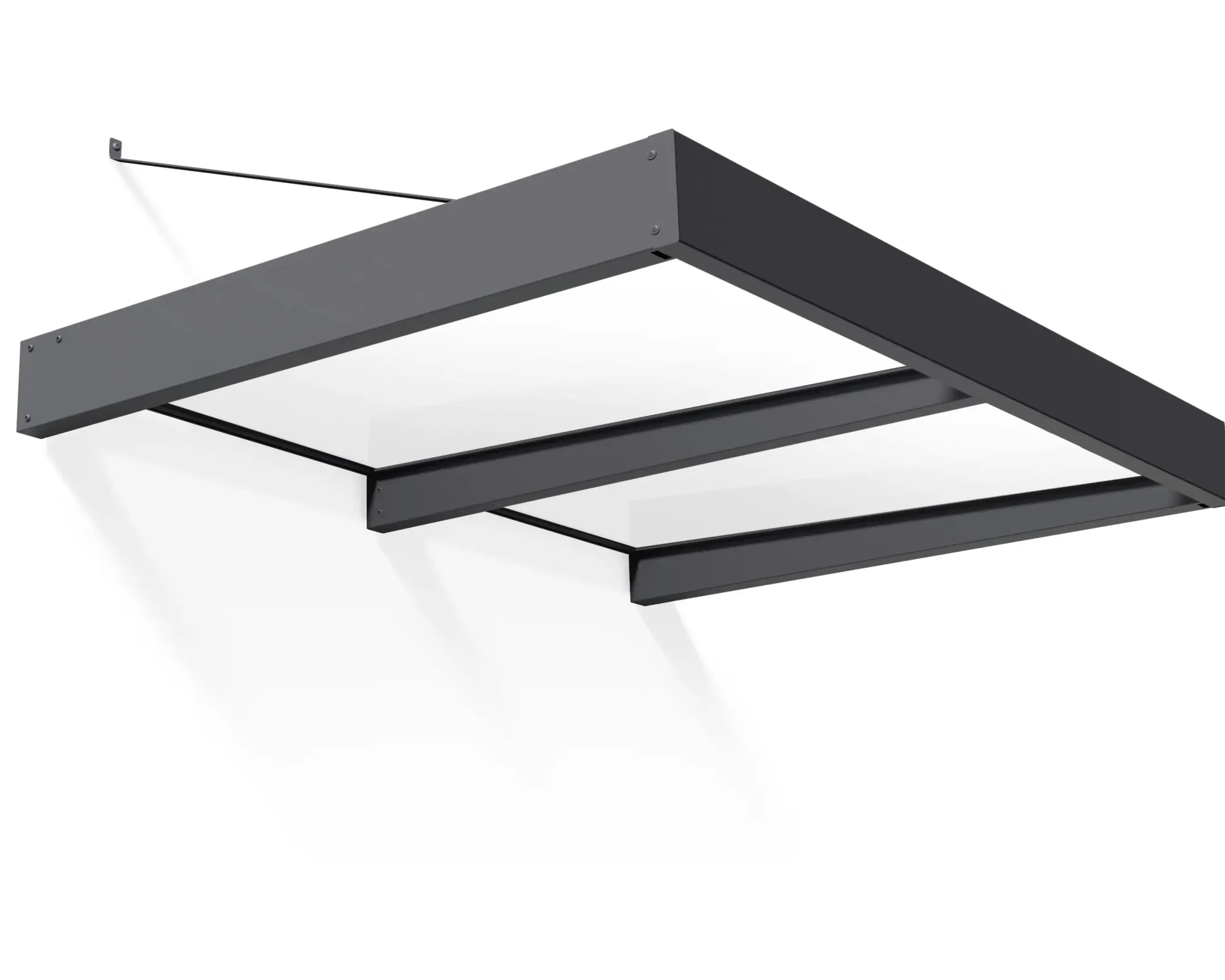 Canopia Vordach Sophia XL 2000 Grau Alu 192 x 140 cm