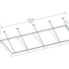 Canopia Vordach Sophia XL 4000 Grau Alu 378 x 140 cm