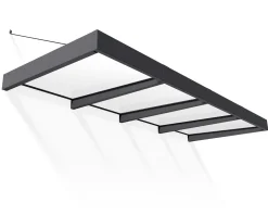 Canopia Vordach Sophia XL 4000 Grau Alu 378 x 140 cm