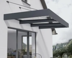 Canopia Vordach Sophia XL 3000 Grau Alu 286 x 140 cm