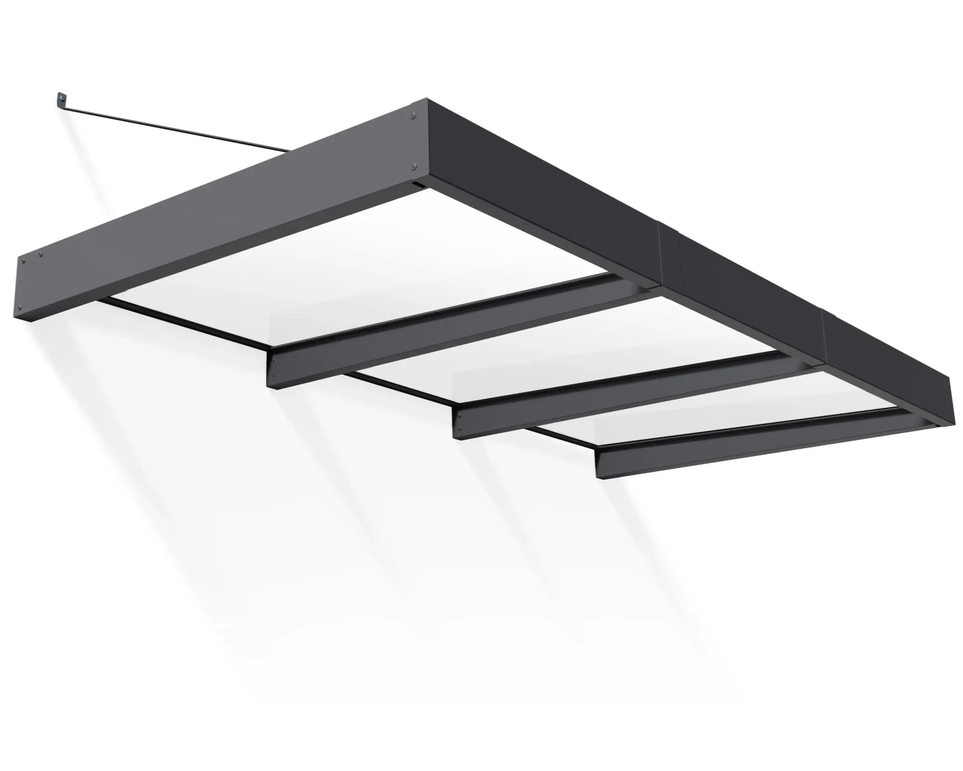 Canopia Vordach Sophia XL 3000 Grau Alu 285 x 140 cm