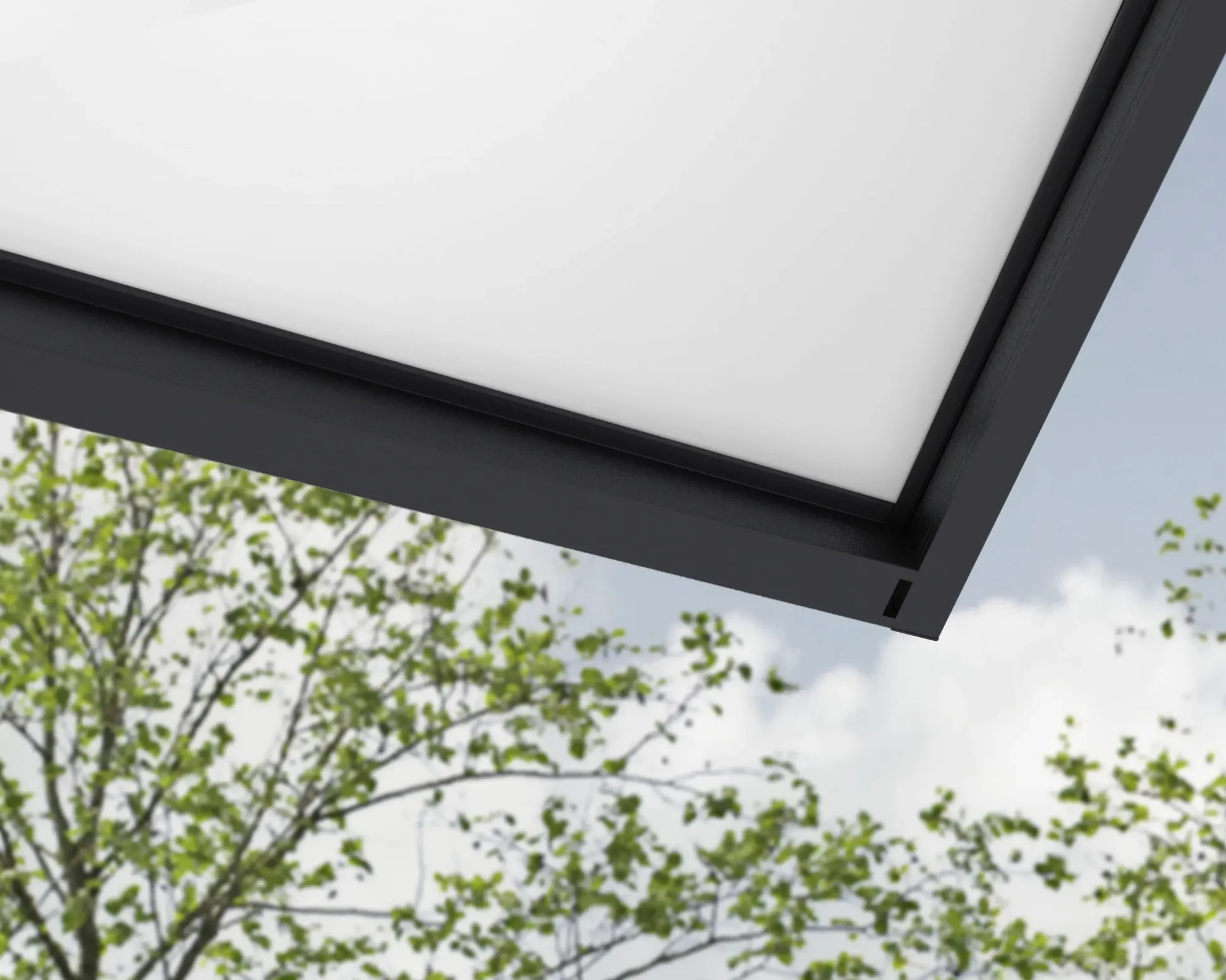 Canopia Vordach Sophia XL 9000 Grau Alu 845 x 140 cm