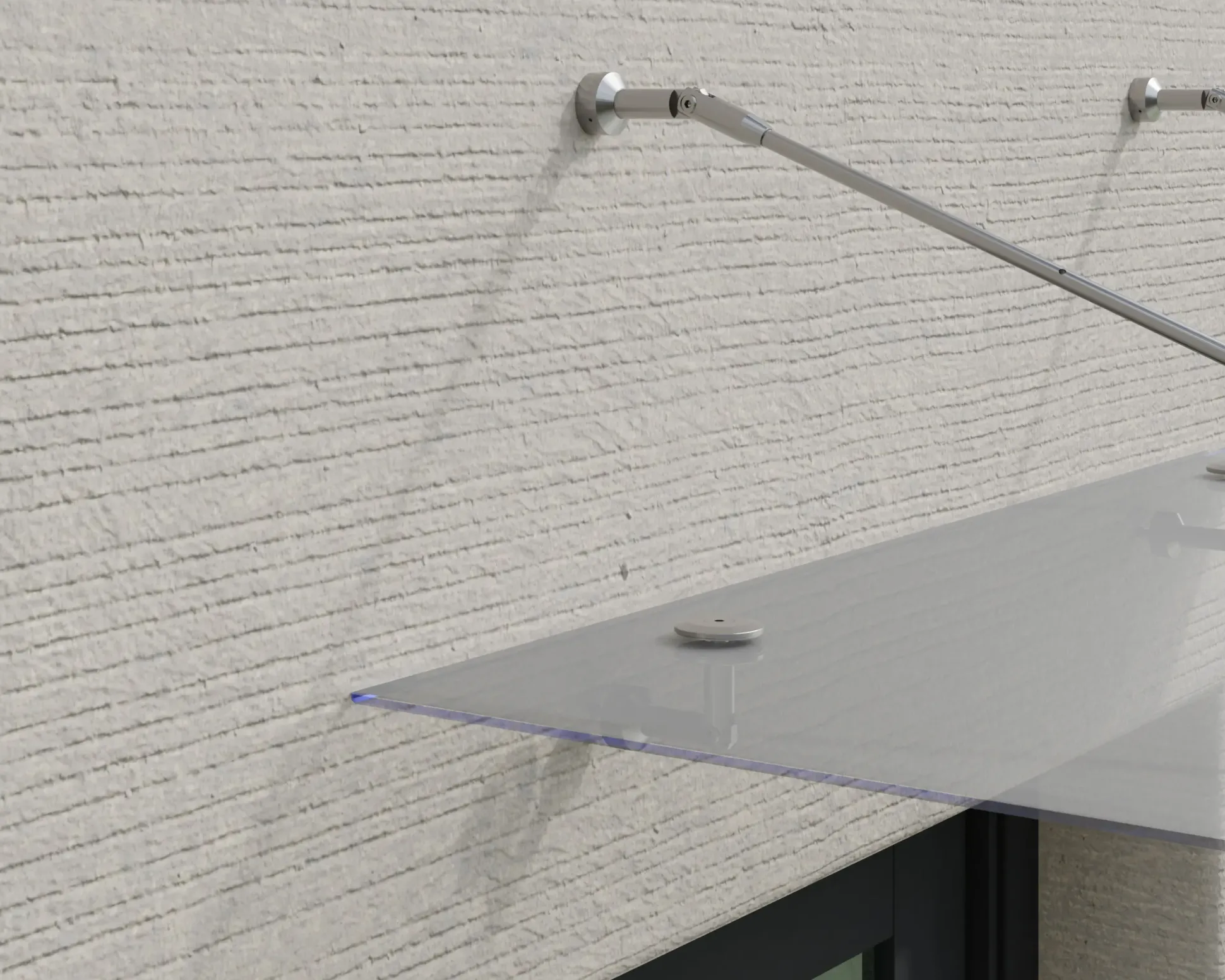 Canopia Vordach Taurus 1400 Silber Stahl 140 x 90 cm