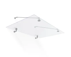 Canopia Vordach Taurus 1400 Silber Stahl 140 x 90 cm