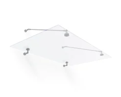 Canopia Vordach Trasparo 1500 Silber 150 x 90 cm