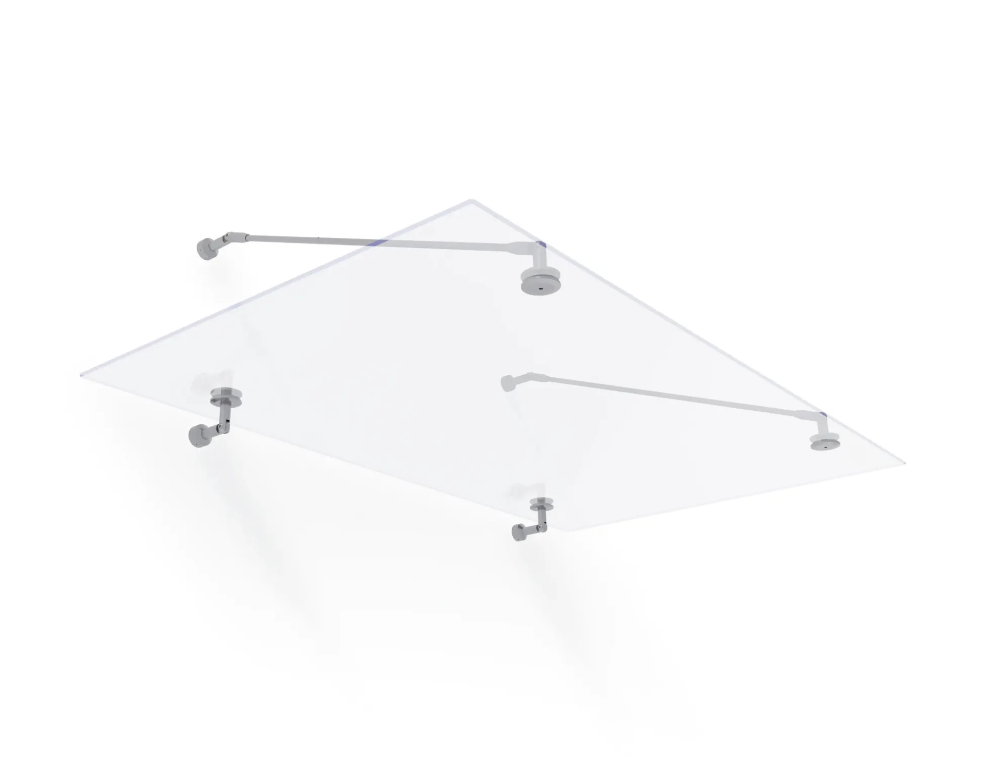 Canopia Vordach Trasparo 1500 Silber 150 x 90 cm