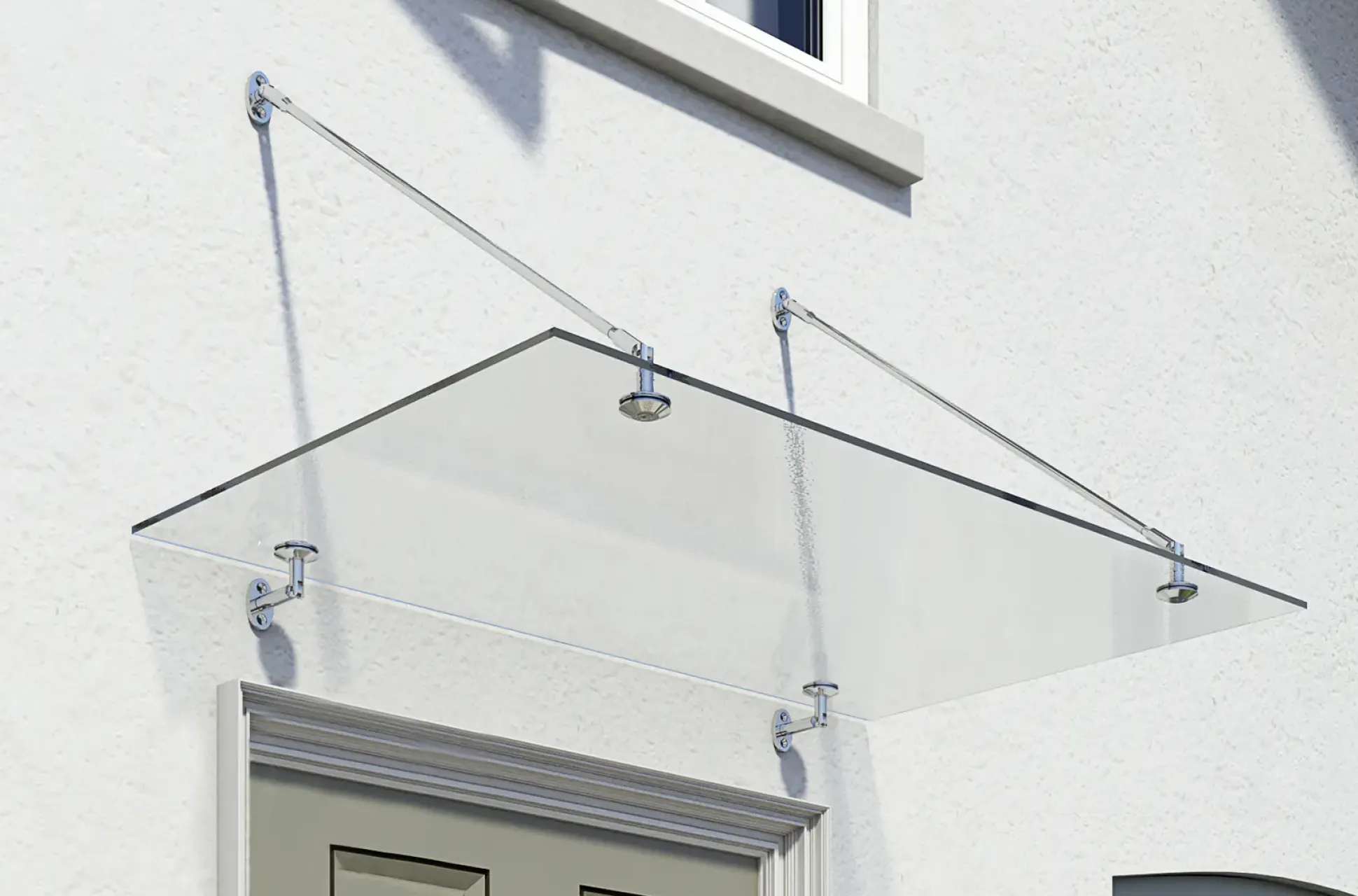 Canopia Vordach Trasparo 1500 Silber 150 x 90 cm
