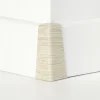 Classen Außenecke für Clip-Leiste foliert 58 x 19 mm eiche weiß Holzpore