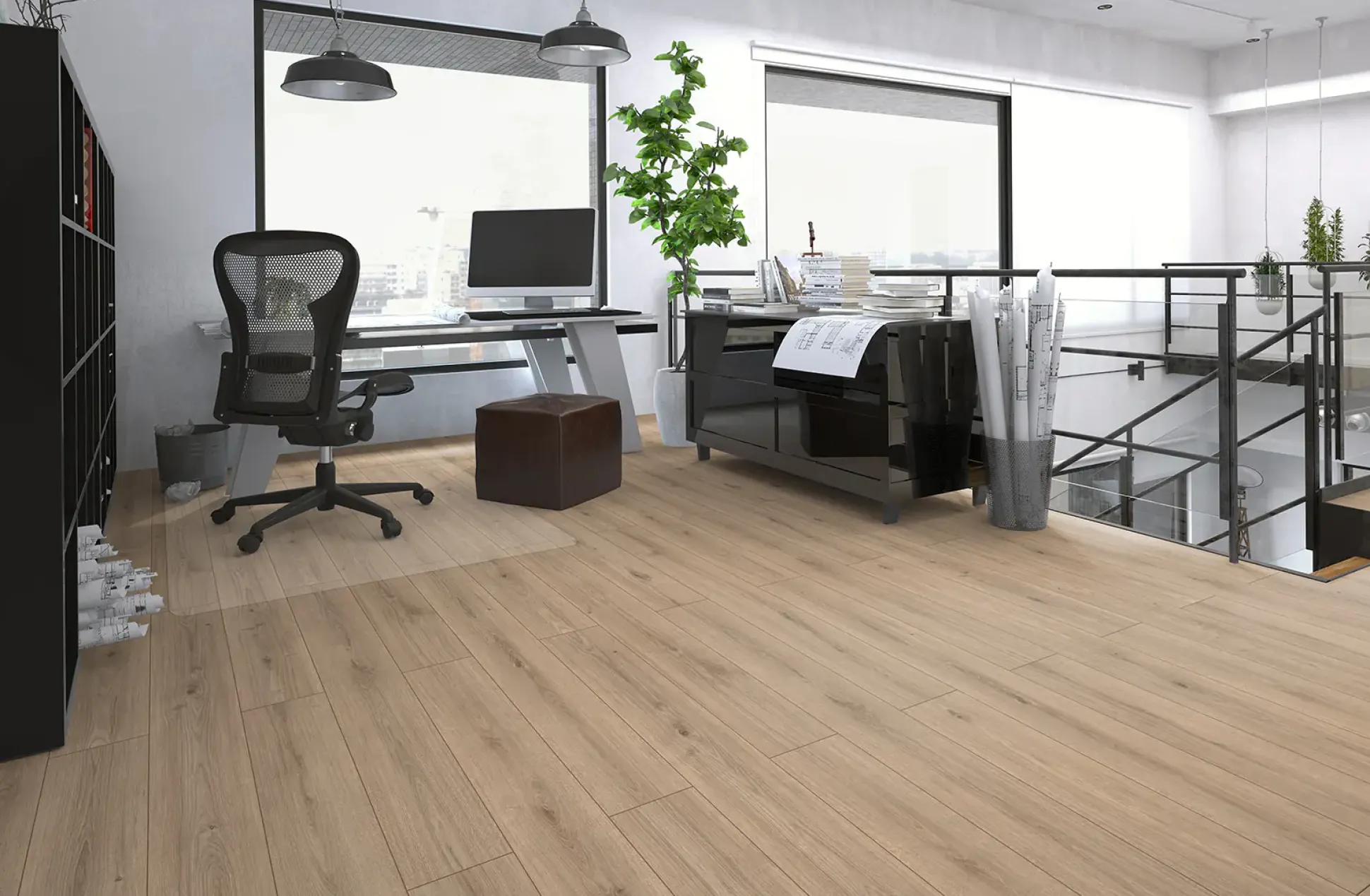 Classen Designboden HydroClick 128,5 x 19,2 cm 9 mm Schlosseiche