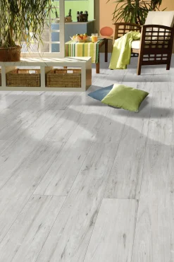 Classen Laminat 7 mm 4V 128,6 x 19,4 cm 7 mm Eiche grau rustikal