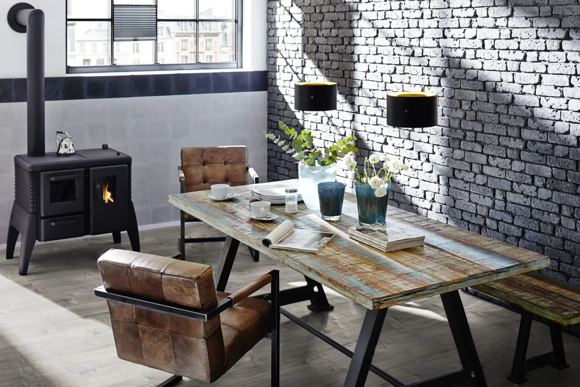Classen Laminat Edition 7 128,6 x 19,4 cm 7 mm Spaltholz grau