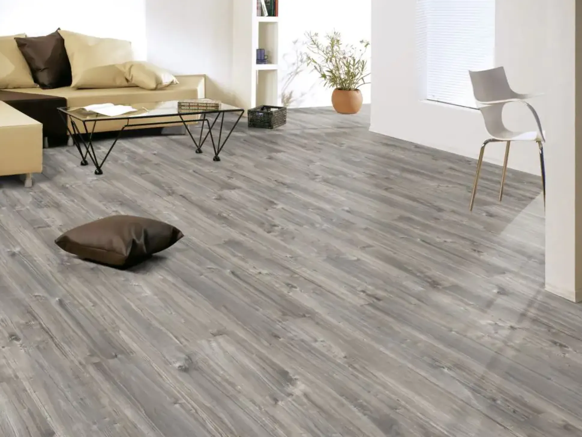 Classen Laminat Edition 7 128,6 x 19,4 cm 7 mm Spaltholz grau