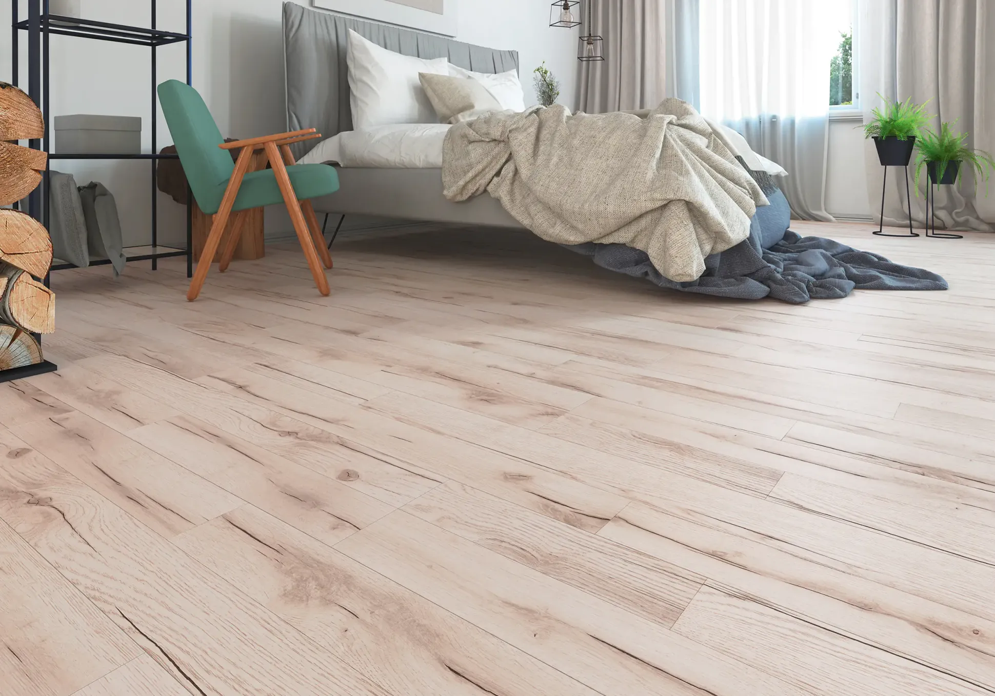 Classen Laminat Edition 7 128,6 x 19,4 cm 7 mm Eiche hell 2-Stab