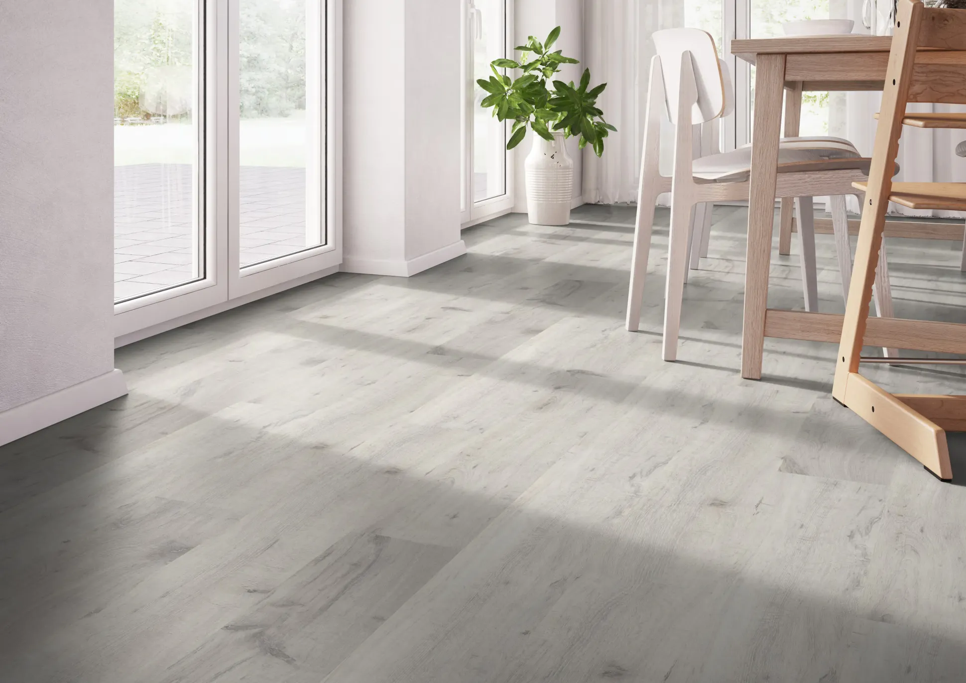 Classen Laminat Edition 7 128,6 x 19,4 cm 7 mm Eiche Amundsen weiß