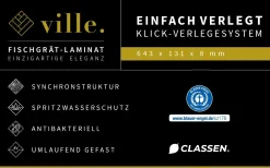Classen Laminat Fischgrät Ville Caracena Oak