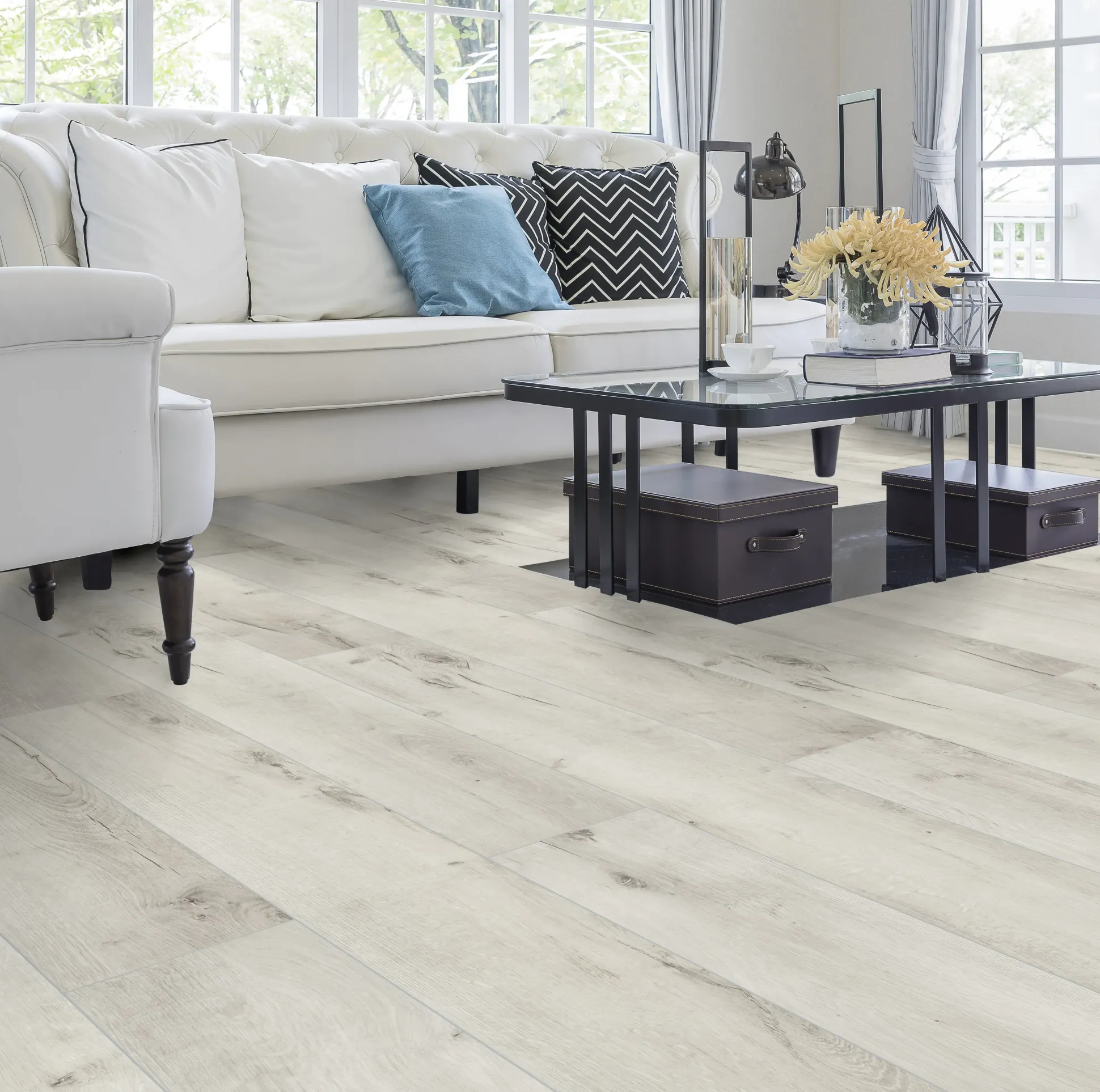 Classen Laminat Megaloc Aquaprotect 128,5 x 19,2 cm 8 mm Oak creme