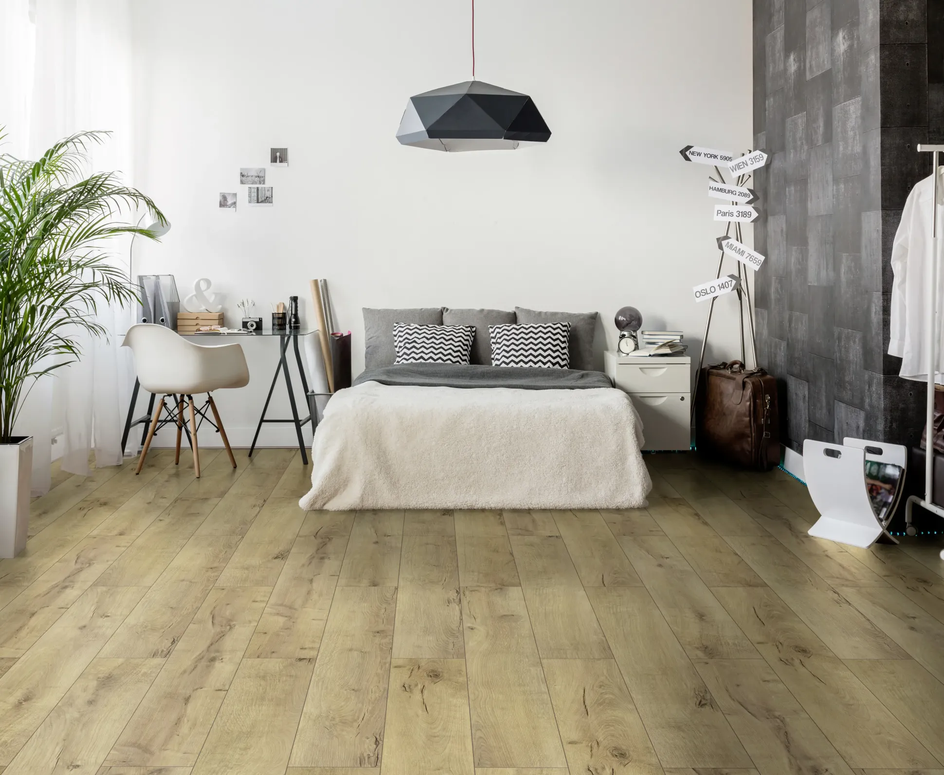 Classen Laminat Megaloc Aquaprotect 128,5 x 19,2 cm 8 mm Oak light natural