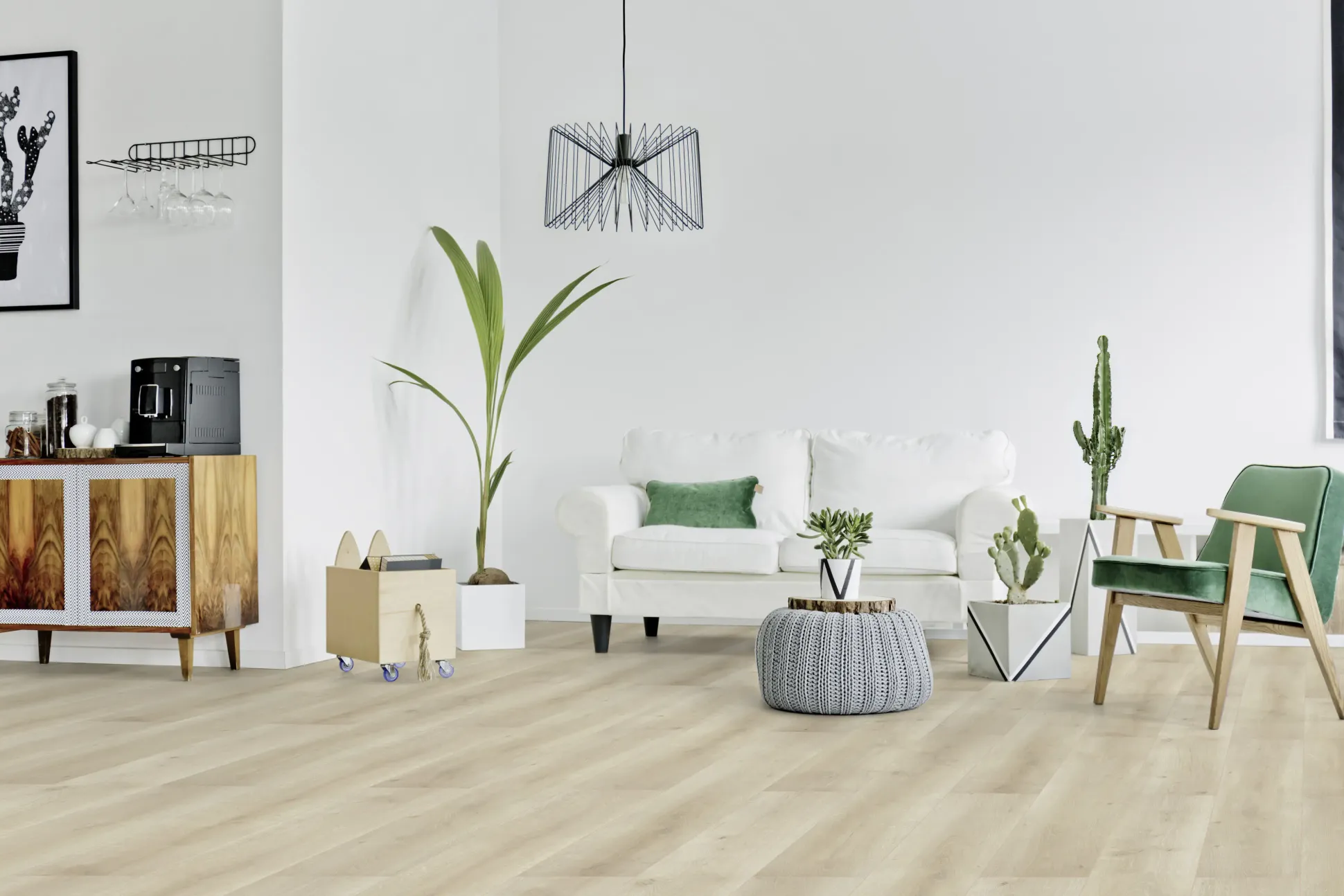 Classen Laminat Megaloc Aquaprotect 128,5 x 19,2 cm 8 mm Oak creme natural