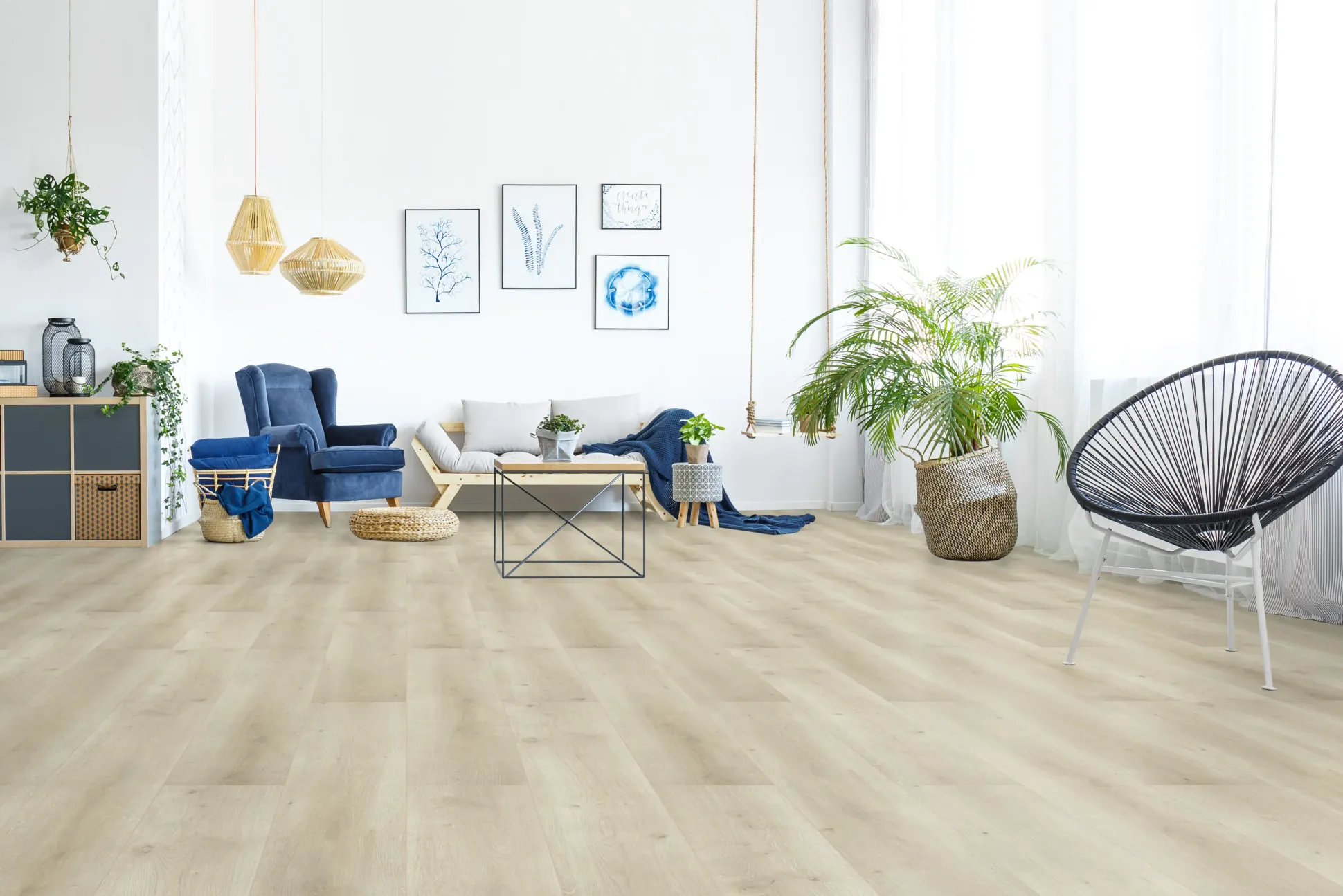 Classen Laminat Megaloc Aquaprotect 128,5 x 19,2 cm 8 mm Oak creme natural