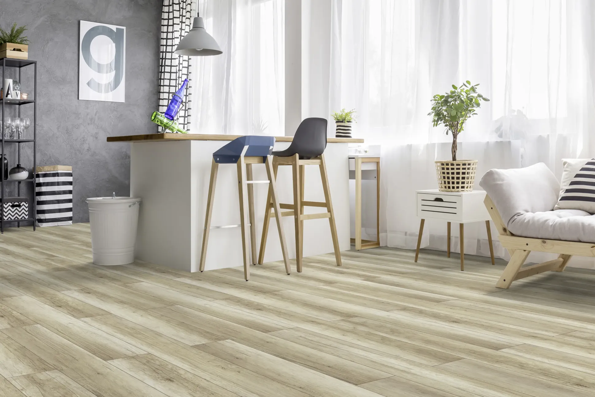 Classen Laminat Megaloc Aquaprotect 128,5 x 19,2 cm 8 mm Oak brown