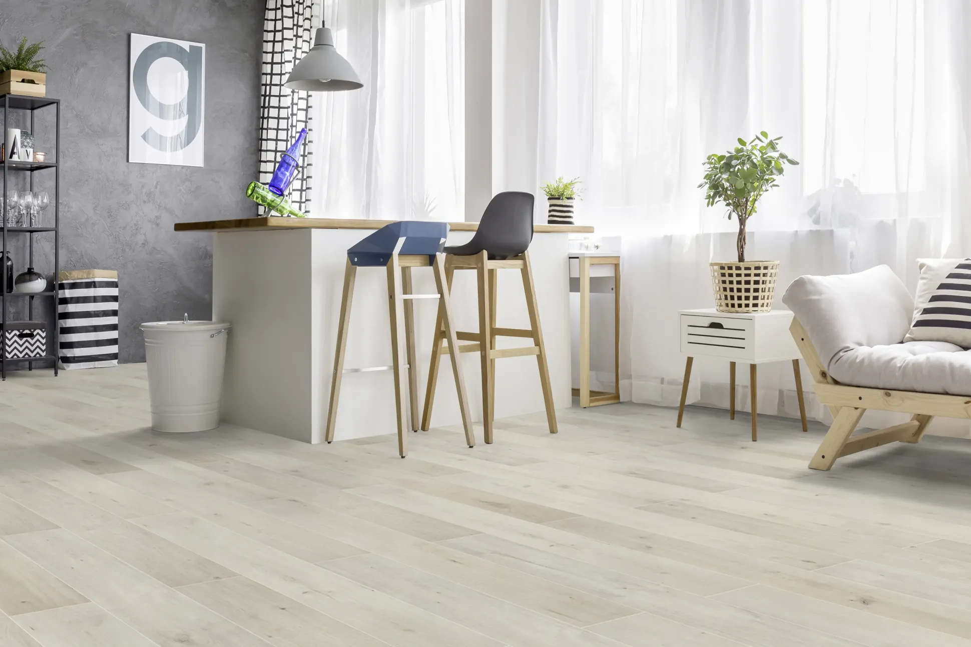 Classen Laminat Megaloc Aquaprotect Oak light grey mix