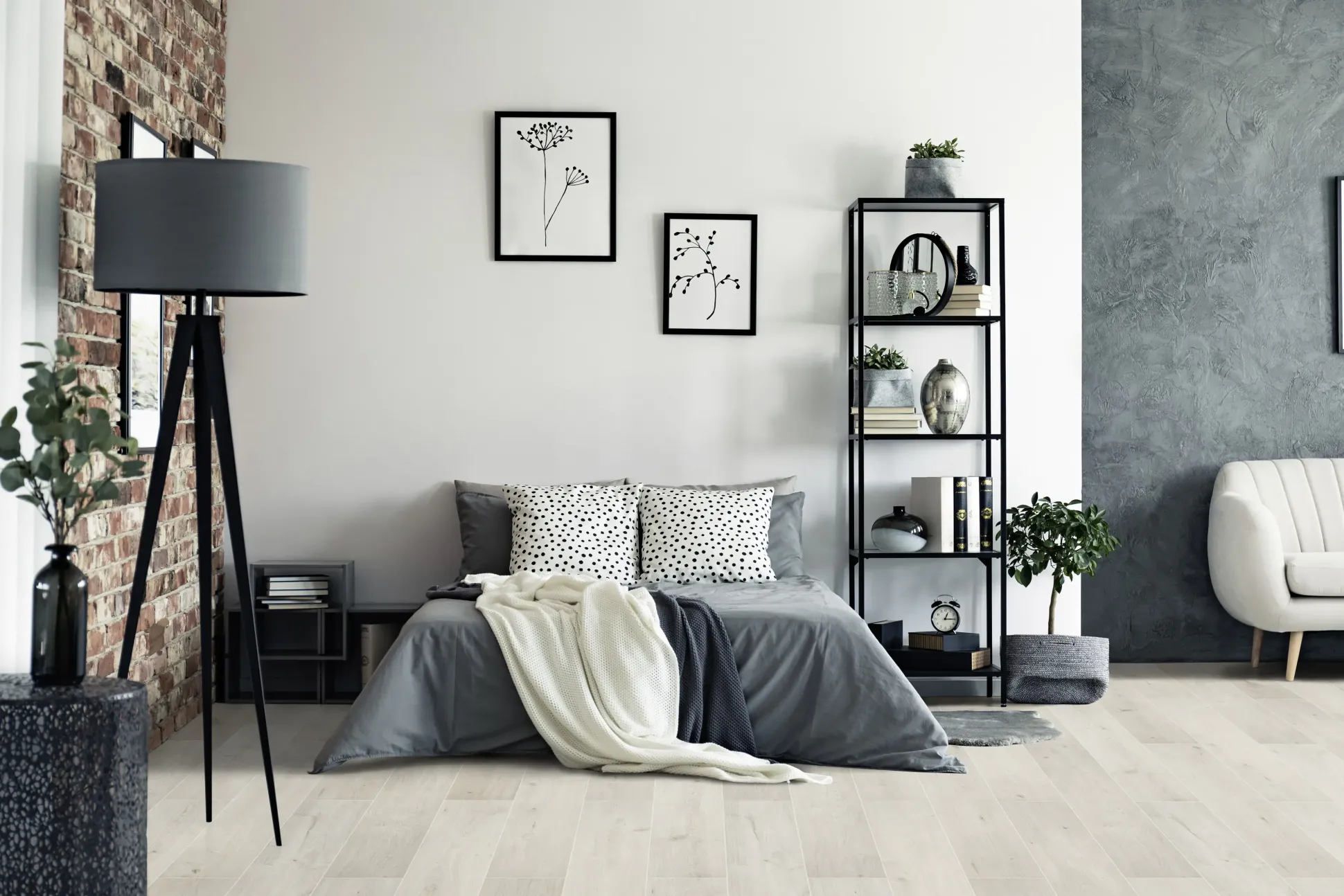 Classen Laminat Megaloc Aquaprotect Oak light grey mix