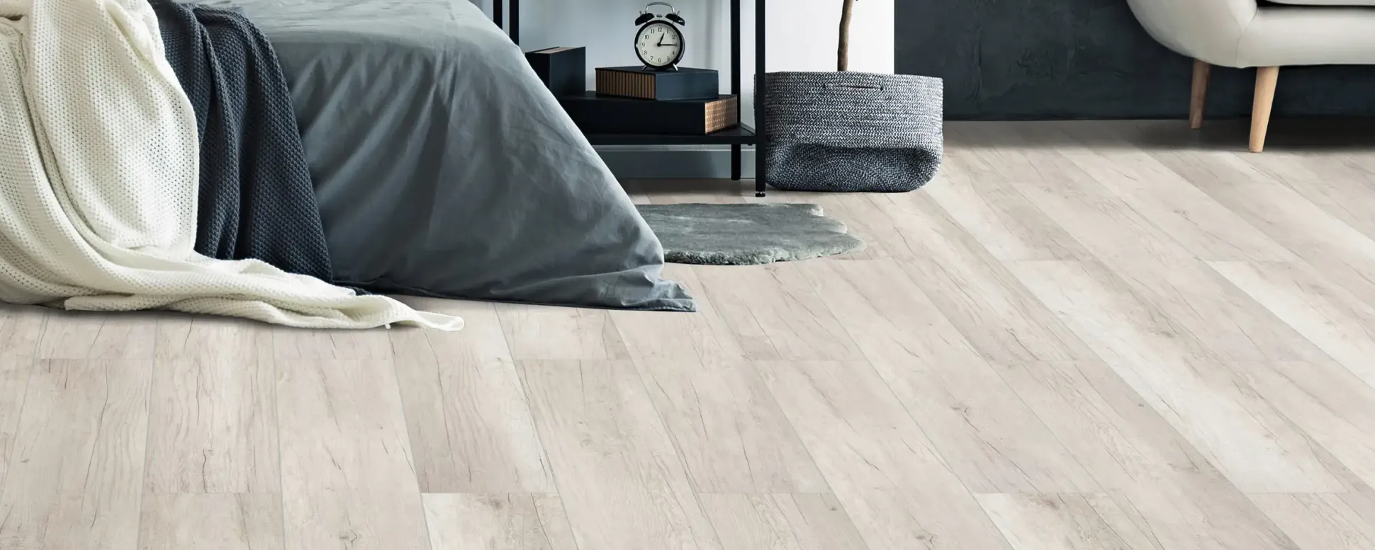 Classen Laminat Megaloc Aquaprotect 128,5 x 19,2 cm 8 mm Oak light grey