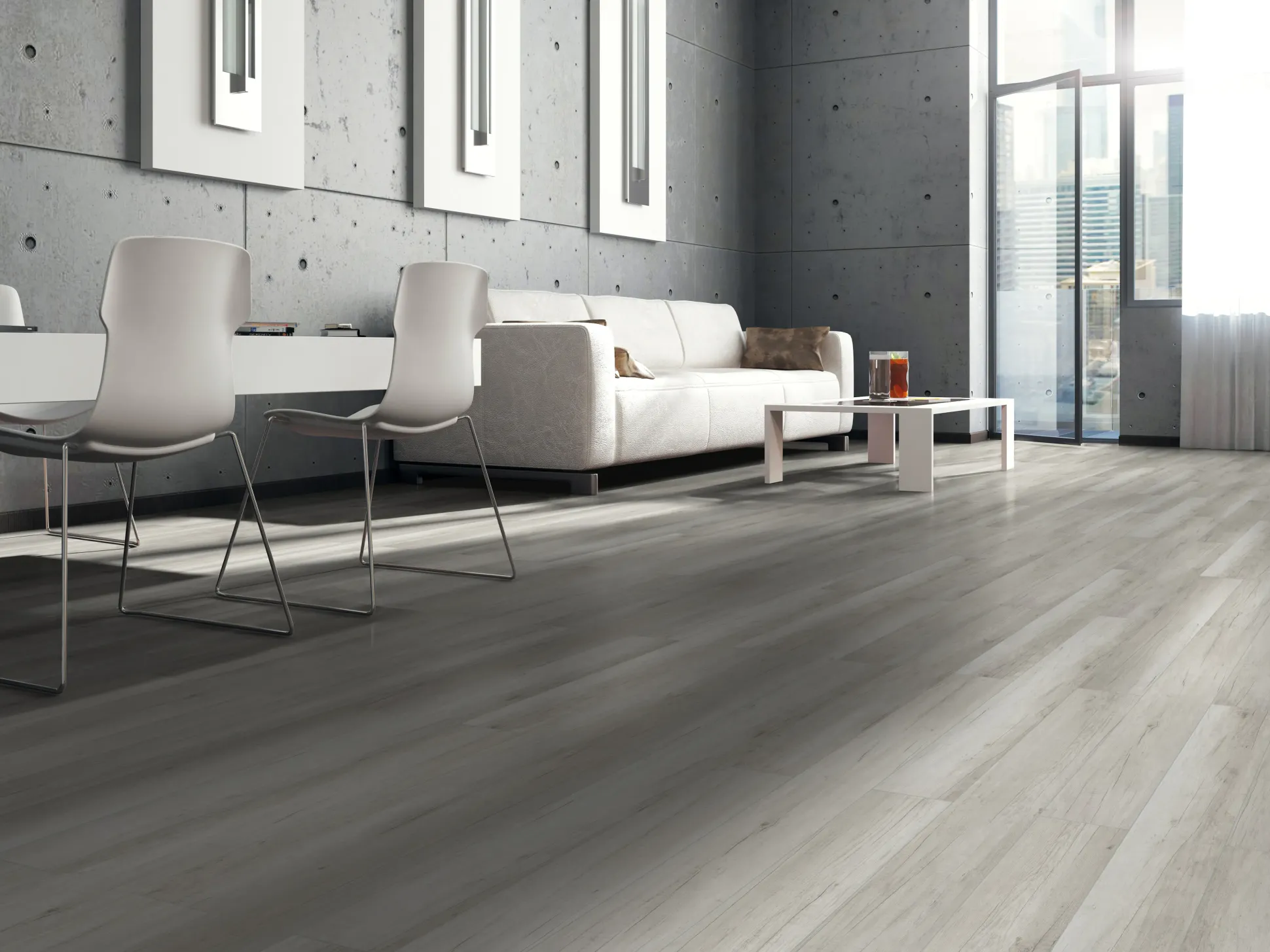 Classen Laminat Megaloc Aquaprotect 128,5 x 19,2 cm 8 mm Oak light grey