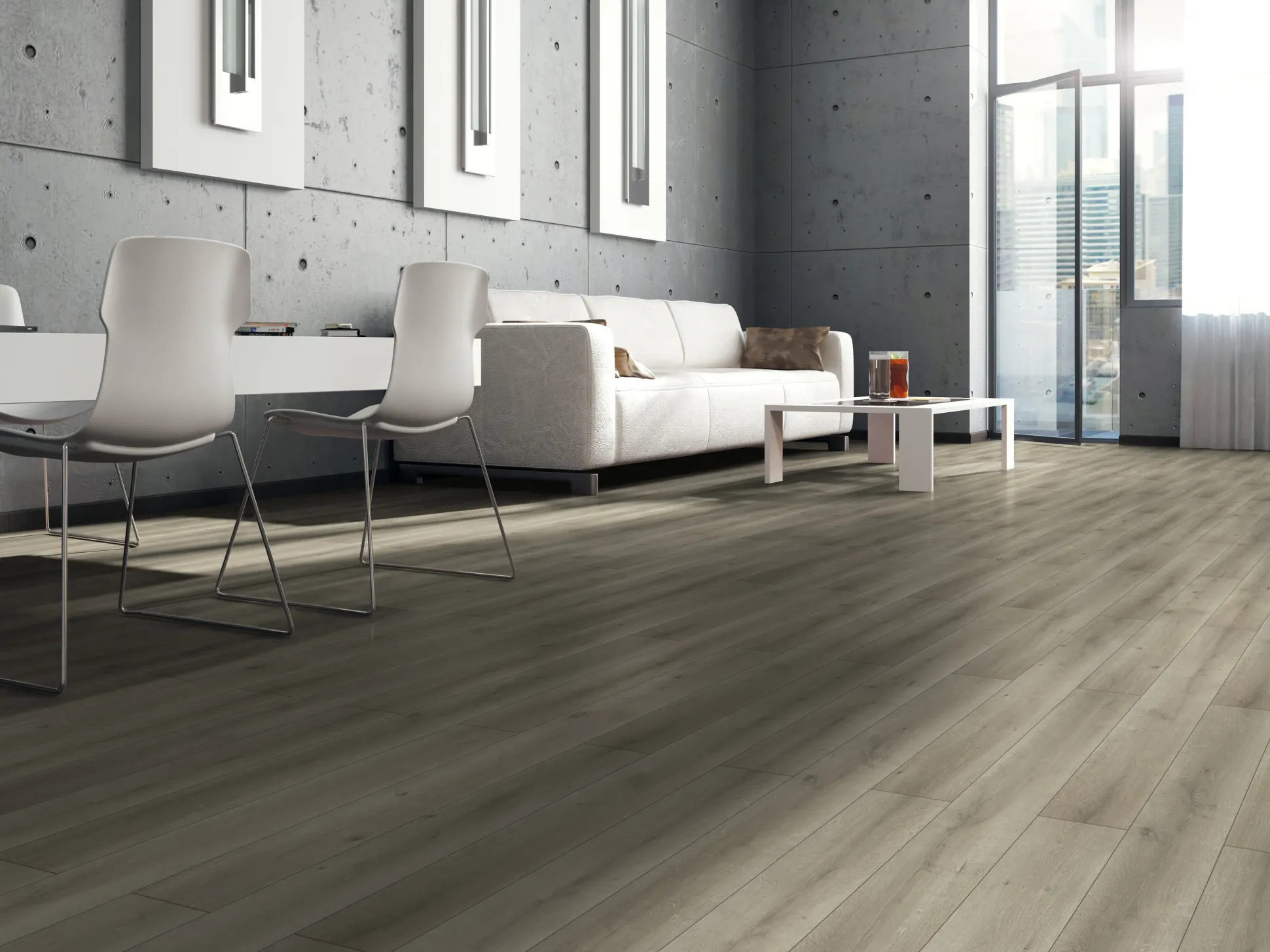 Classen Laminat Megaloc Aquaprotect Oak light grey brown