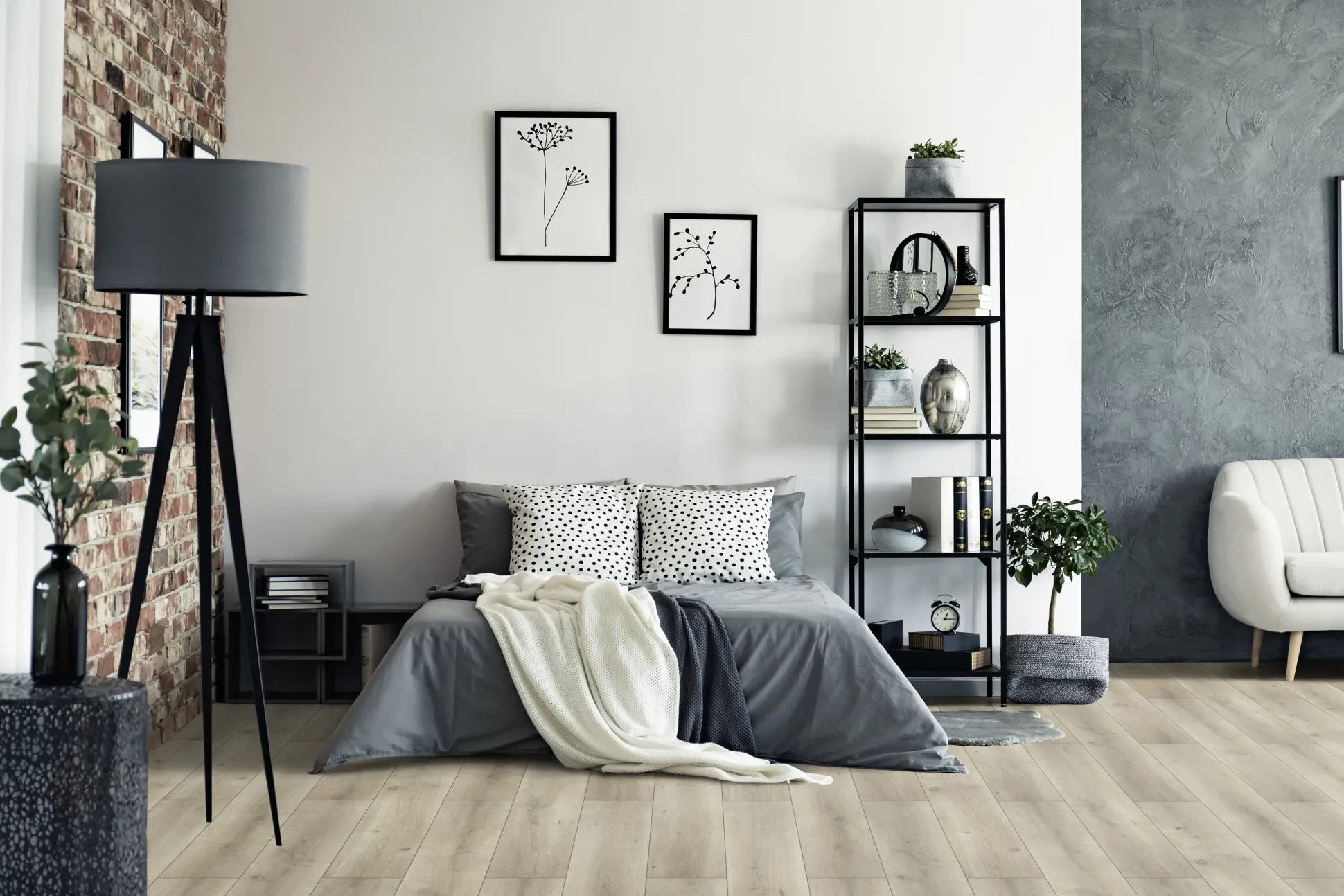 Classen Laminat Megaloc Aquaprotect Oak light grey brown
