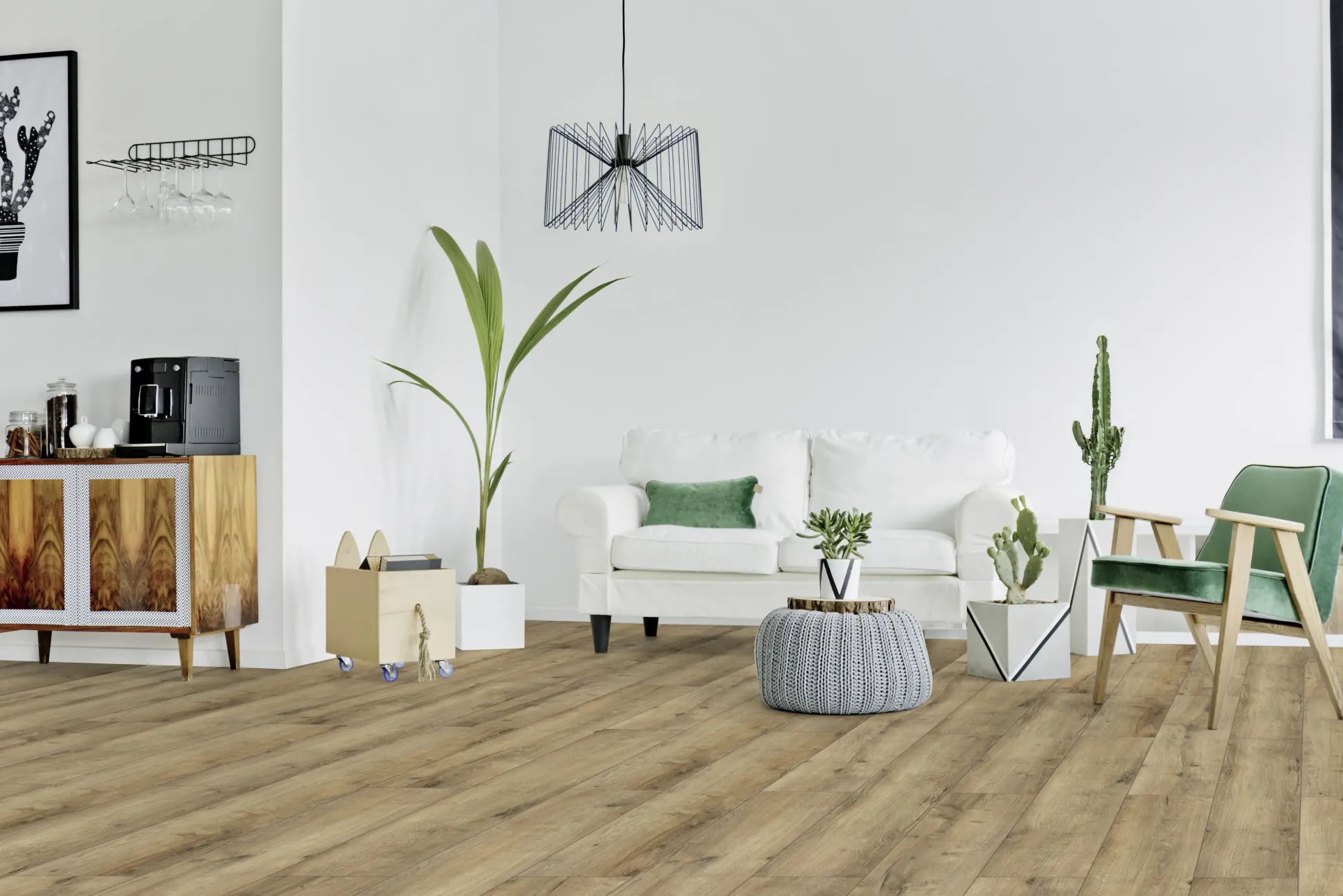 Classen Laminat Megaloc Aquaprotect 128,5 x 19,2 cm 8 mm Oak natural grey