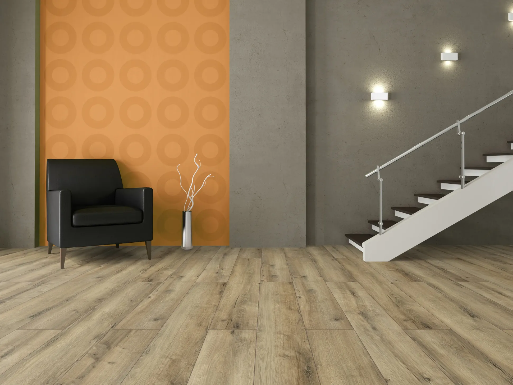 Classen Laminat Megaloc Aquaprotect 128,5 x 19,2 cm 8 mm Oak natural grey