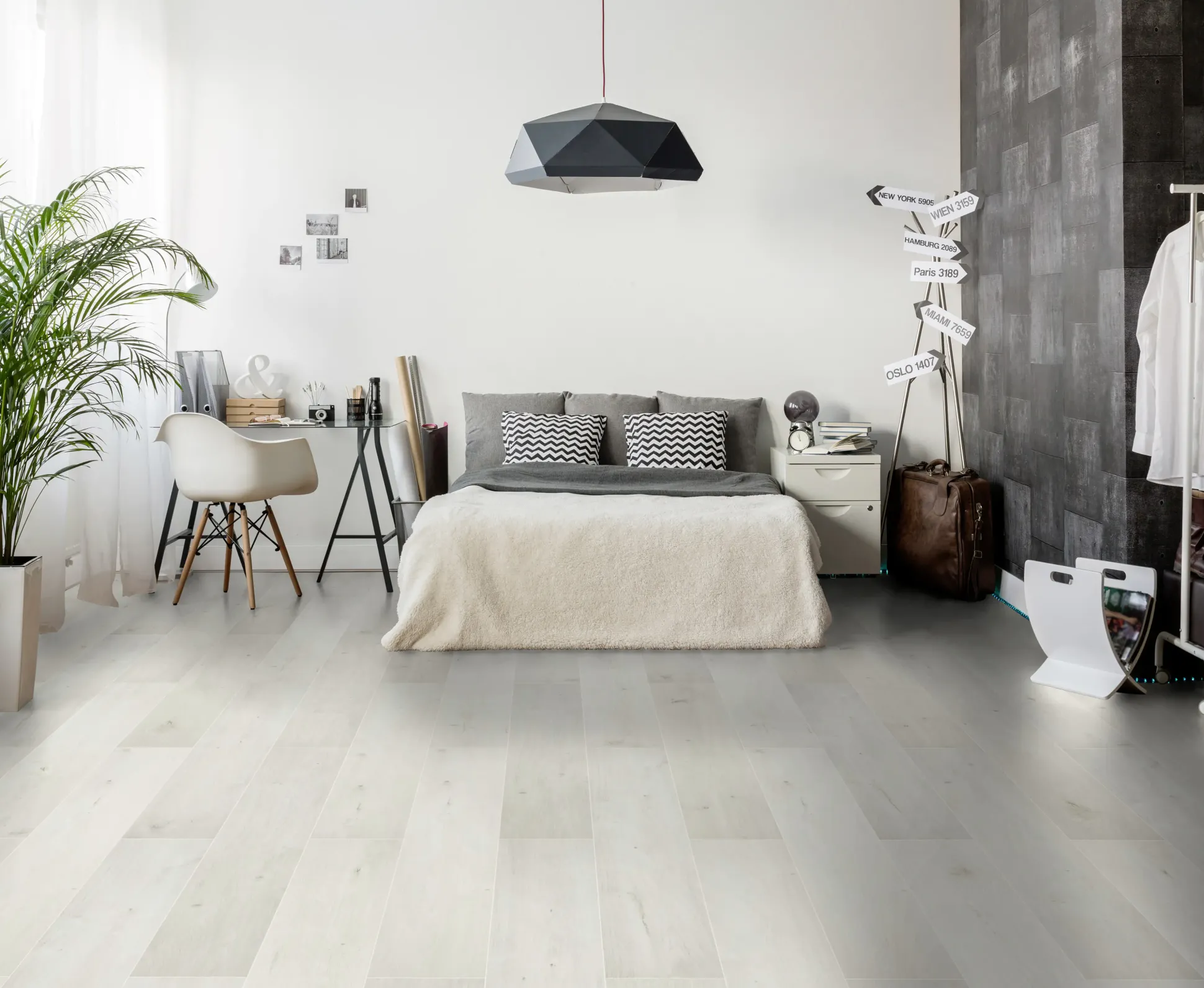 Classen Laminat Megaloc Aquaprotect 128,5 x 19,2 cm 8 mm Oak white mix