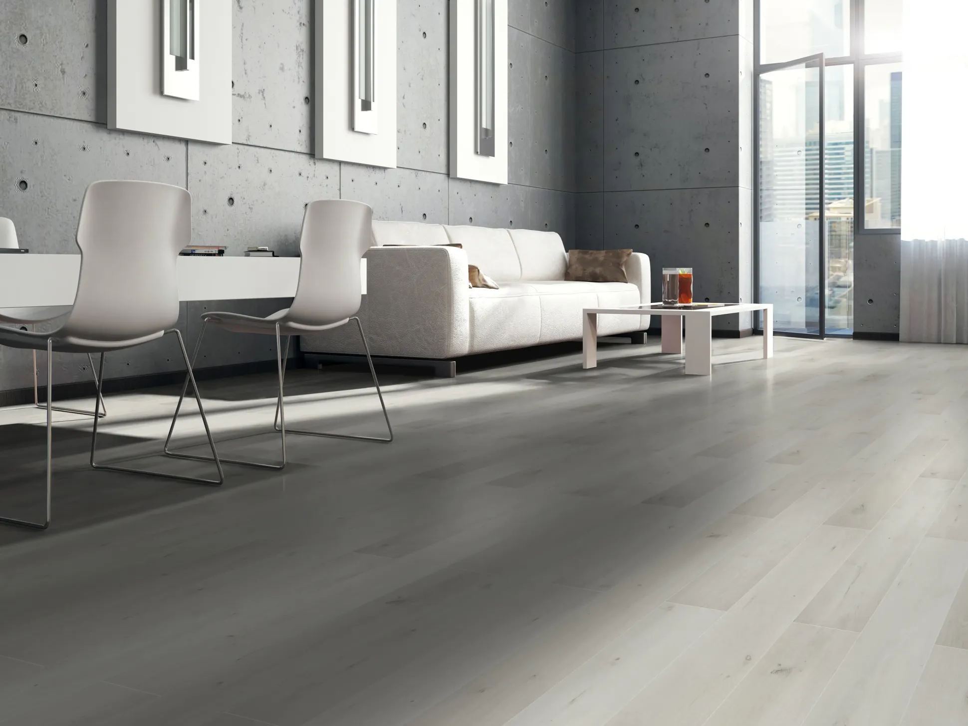Classen Laminat Megaloc Aquaprotect 128,5 x 19,2 cm 8 mm Oak white mix