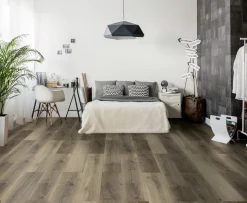 Classen Laminat Megaloc Aquaprotect 128,5 x 19,2 cm 8 mm Eiche braun mix